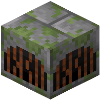 Mossy Rusty Stone Brick Drain