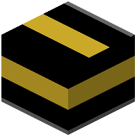 Shinkansen Stripes Gold & Black