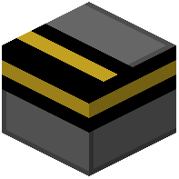 Shinkansen Stripes Gold & Black Half