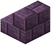 Purple Stone Brick Stairs