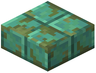 Mossy Oxidized Cut Copper Slab