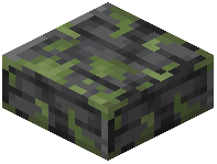 Mossy Polished Deepslate Slab
