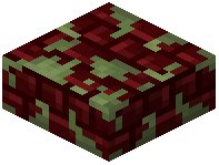 Mossy Red Nether Brick Slab