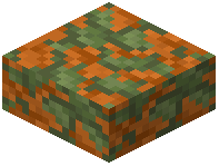 Mossy Red Sandstone Slab