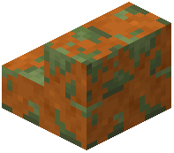 Mossy Smooth Red Sandstone Stairs