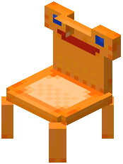 Orange Froggy Chair