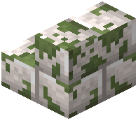 Mossy Chalk Brick Stairs