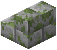Mossy Dacite Brick Stairs
