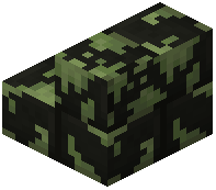 Mossy Lignite Brick Stairs