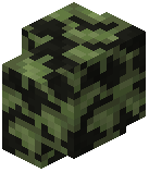 Mossy Lignite Cobblestone Wall