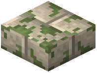 Mossy Limestone Brick Slab