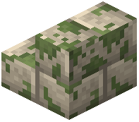 Mossy Limestone Brick Stairs