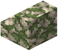 Mossy Limestone Cobblestone Stairs