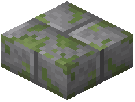 Mossy Migmatite Brick Slab