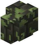 Mossy Pyroxenite Brick Wall