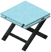 Average Table Light Blue Concrete