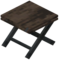 Average Table Raw Dark Oak Wood