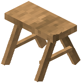 Bench Raw Oak Wood