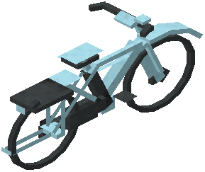 Bicycle Light Blue Concrete