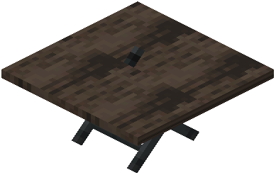 Big Table Raw Dark Oak Wood