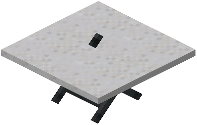 Big Table White Concrete