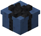 Black Bow Gift Box Blue Concrete