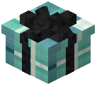 Black Bow Gift Box Decorative Cyan Wool