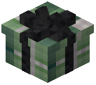 Black Bow Gift Box Decorative Green Wool