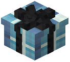 Black Bow Gift Box Decorative Light Blue Wool