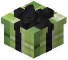 Black Bow Gift Box Decorative Lime Wool