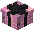 Black Bow Gift Box Decorative Magenta Wool