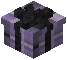 Black Bow Gift Box Decorative Purple Wool