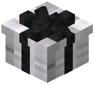 Black Bow Gift Box Decorative White Wool