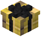 Black Bow Gift Box Decorative Yellow Wool