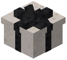 Black Bow Gift Box Light Gray Concrete