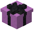 Black Bow Gift Box Magenta Concrete