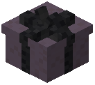 Black Bow Gift Box Purple Concrete