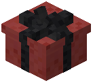 Black Bow Gift Box Red Concrete