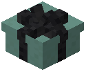 Black Bow Small Gift Box Cyan Concrete