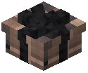 Black Bow Small Gift Box Decorative Brown Wool