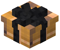 Black Bow Small Gift Box Decorative Orange Wool