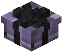 Black Bow Small Gift Box Decorative Purple Wool