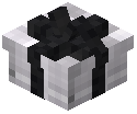 Black Bow Small Gift Box Decorative White Wool