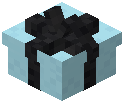 Black Bow Small Gift Box Light Blue Concrete