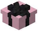 Black Bow Small Gift Box Pink Concrete
