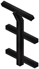 Tall Black Iron Fence Middle Support