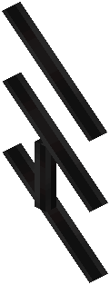Tall Black Iron Fence Stairs Symmetry