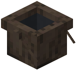 Bucket Raw Dark Oak Wood