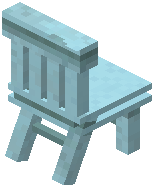 Chair Light Blue Concrete