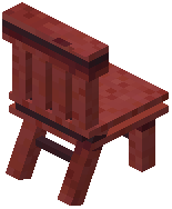 Chair Red Concrete